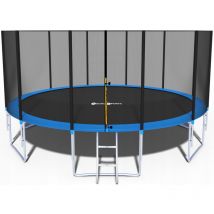 Viking Choice - Trampoline - bleu - 465 cm - avec filet et échelle - jusqu'à 180 kg