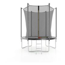 Trampoline de jardin ø185 cm / 6FT avec Filet intérieur, Matelas de protection et Echelle
