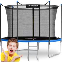 Trampoline de jardin 6 pieds/183 cm avec filet intérieur et échelle Neo-Sport