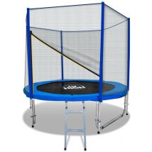 Frankystar - Trampoline élastique 250Cm (8Ft) avec filet et échelle avec certificat Tuv/Gs