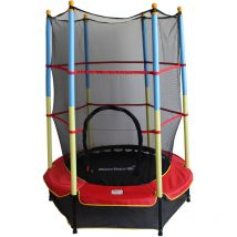 Maxxgarden - MaxxToys Trampoline Enfant pour Intérieur et Extérieur - ø 140cm - avec Filet de Protection - Max 50 kg