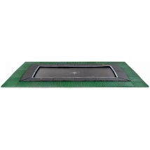 Trampoline enterré au niveau du sol EXIT Dynamic 275x458cm avec dalles de sécurité Freezone - noir