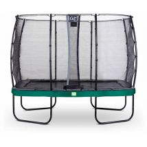 Exit Toys - Trampoline exit Elegant 214x366cm avec filet de sécurité Economy - vert