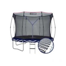 Lejump - Trampoline Zéro-Ressort Breveté Ø305cm Bleu blanc rouge Rond Lightning y