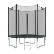 Trampoline extérieur, Diamètre 183 cm, tüv Rheinland gs Certifica, Équipement jardin - Noir et Vert STR061C01