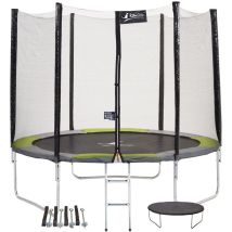 Kangui - Trampoline rond Ø300cm avec filet, échelle, bâche et kit d'ancrage - ralli 300