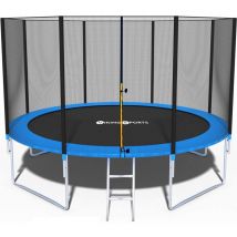 Viking Choice - Trampolino - blu - 374 cm - con rete e scaletta - fino a 150 kg