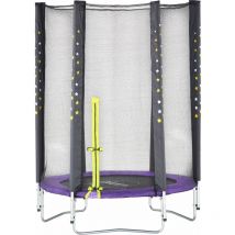Trampolino Plum Stardust con rete viola