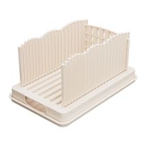 Trancheuse à pain améliorée, machine à sandwich/toast multifonctionnelle, pliable et réglable, poignée manuelle pliable et compacte pour pain toast