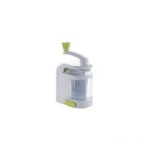 Vuszr - Trancheuse de légumes et de pommes de terre multifonctionnelle à manivelle, gadget de cuisine domestique (vert et blanc)