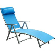 Transat Alice inclinable bleu