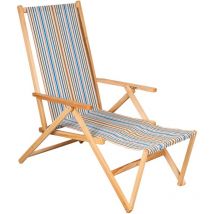 Italiadoc - Transat avec repose pieds multicolore