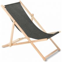 Tresice France - Green Blue GB183M Classic Folding Adjustable Melange Wooden Lounger (Melange - Blue)