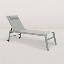 Transat de jardin en aluminium Jim