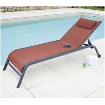 Ozalide - gozo - Transat de jardin - Acier - Terracotta
