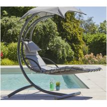 Ozalide - bendigo - Transat de jardin suspendu - Gris Anthracite