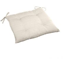 Hesperide - Galette de chaise carrée 4 points Korai blé 40x40x4cm en polyester - Hespéride