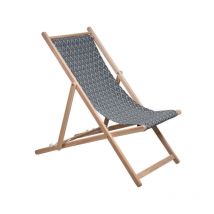 Jardin Prive - Transat Chilienne jacquard losange - toile amovible.