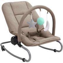 Le Poisson Qui Jardine - Transat pour bébé. Taupe. De qualité et prix contenu - Taupe