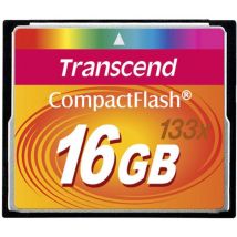 Transcend - Carte mémoire Compact Flash (133X, Type i) - 16 Go (TS16GCF133)