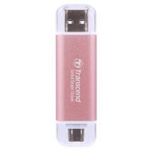 Transcend TRANSCEND ESD310P 1To External SSD USB 10Gbps Type C/A Pink (TS1TESD310P)