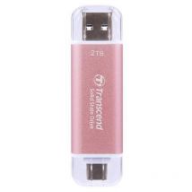 Transcend - ESD310P 2To External ssd usb 10Gbps Type c/a Pink (TS2TESD310P)