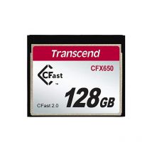 Transcend CFast 2.0 CFX650 - 128 GB Compact Flash Speicherkarte (Turbo Flash MLC, 510 MB/s) Weiß