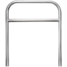 Transenna Supporto Singolo per Biciclette 870x150xH850 mm con Traverso da Interrare in Acciao Elettrozincato