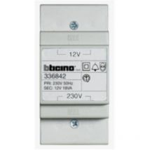 Bticino - Alimentation transformateur modulaire 230V - 12V/18VA pour pose sur rail din sfera