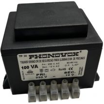 Phonovox - Transformador pool 100va 230/12v 50-60hz. ip-00 regleta tp31100