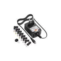 Ultra Secure - Transformateur chargeur universel - Tension réglable entre 3 et 12V / 8 embouts pour de nombreux appareils