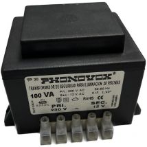 Transformateur De Piscine 100va 230/12v 50-60hz Ip-00 Bloc Tp31100 Phonovox Phonovox