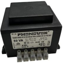Transformateur De Piscine 50va 230/12v 50-60hz Ip-00 Bloc Tp31050 Phonovox Phonovox