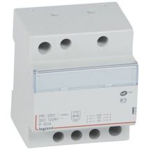 Legrand - Transformateur de sécurité 230V vers 12V ou 24V - 16VA 4 modules 413095