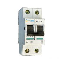 Interrupteur sectionneur 2P 40A 230/400V 2M bornes vis alternative elec AE32240