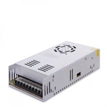 Greenice - Transformateur led 220VAC/24VDC 400W 16,5A IP20 Ventilateur