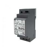 Transformateur led pour rail din premium 24V 30W IP20 noir Eco Light
