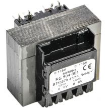Rs Pro - Transformateur pour circuit imprimé, Vout 6V c.a., 2 sorties, 3VA ( Prix pour 1 )