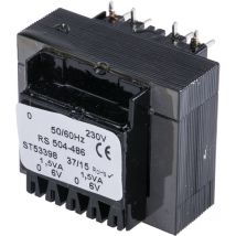 Transformateur pour circuit imprimé, Vin v c.a., Vout 6V c.a., 2 sorties, 3VA ( Prix pour 1 )