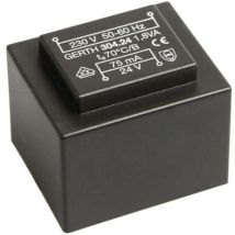 Gerth - PT300901 Transformateur pour circuits imprimés 1 x 230 v 1 x 9 v/ac 1.80 va 200 mA