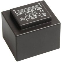 Gerth - PT302401 Transformateur pour circuits imprimés 1 x 230 v 1 x 24 v/ac 1.80 va 75 mA