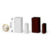 Emetteur miniature CM800MINI, 2 entrées : reed et contact externe - couleur blanche - 868 MHz