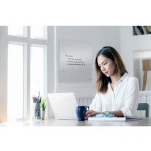 Nobo Transparent Acrylic Mini Whiteboard Desktop or Wall Mounted 300x300mm 19156