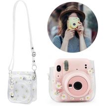 Treetalk - Transparent Small Camera Bag pvc Case with Shoulder Strap for Fujifilm Instax Mini 11/9/8
