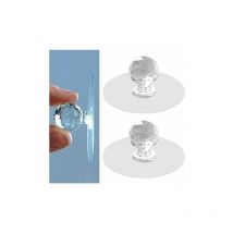 Cartamundi - Transparente Schrankschubladenknöpfe, Diamantkristall-Form, für Kleiderschrank, Küchenschrank, Badezimmerkommode, Möbeltürfenster,