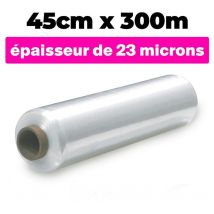 Transparente streckfilm 45cm300m und 23 Mikron Dicke μ.