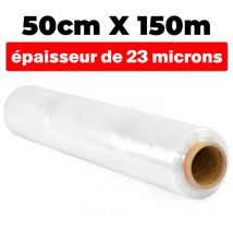 Transparente streckfilm 50cm150m und einer Dicke von 23 Mikron μ.