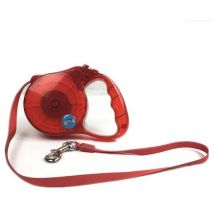 Transparenter Ausziehbarer Roter Kordelriemen Bis 8 Kg 3 Meter Exclusives Angebot