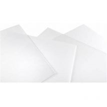 Transparentes, starres Kunstglas aus Polystyrol, 50 x 100 cm, Dicke 4 mm.