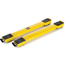 Toolland – Transporteur de meubles 2 pièces – Charge max 250 kg – Rouleaux extensibles ajustables 44,5 à 70 cm